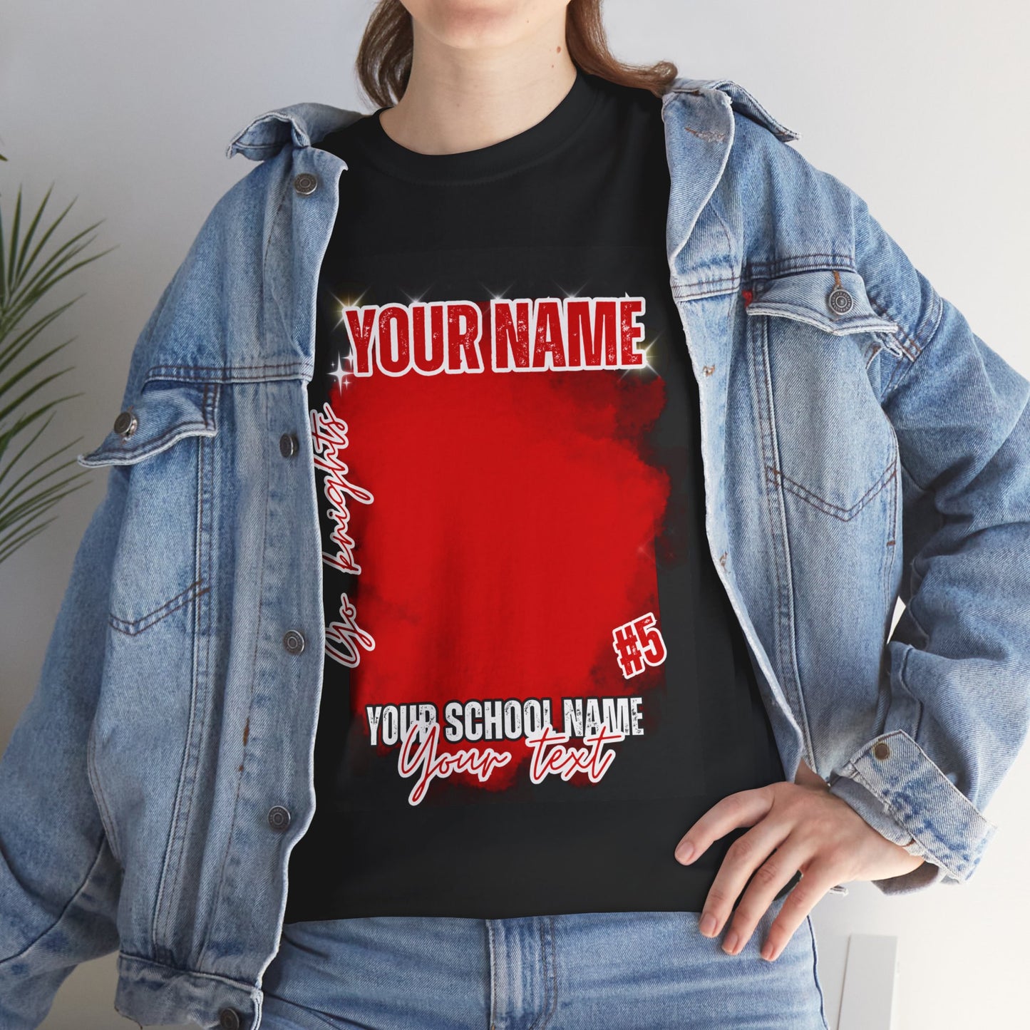 Customizable School Spirit Unisex Heavy Cotton Tee