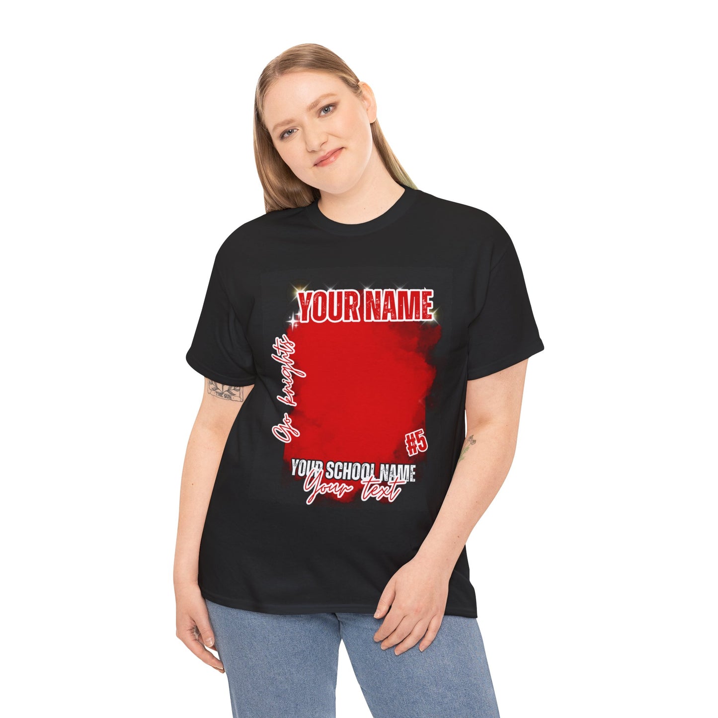 Customizable School Spirit Unisex Heavy Cotton Tee