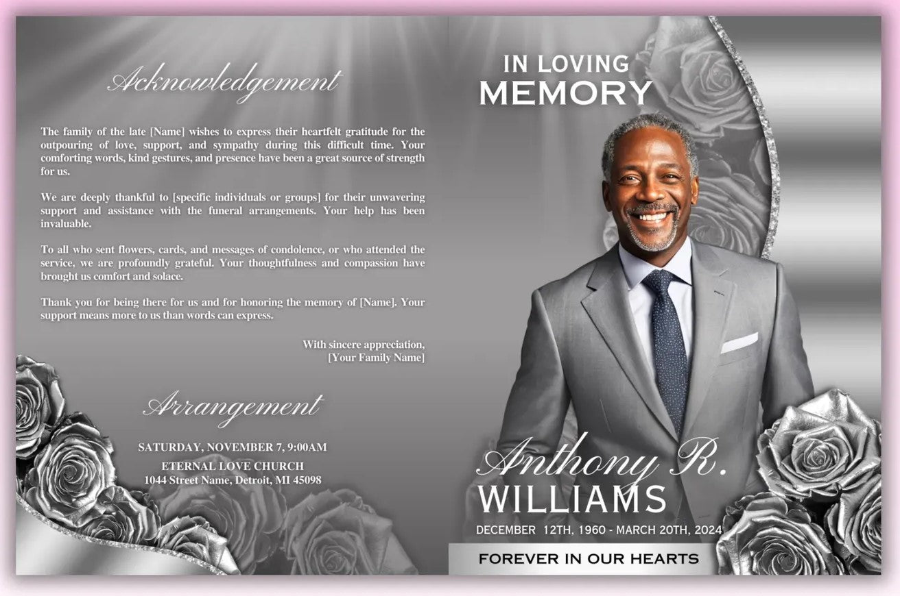 Perfected Memories 8-Page Obituary